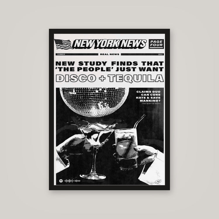 [auto-mockup] DISCO N TEQUILA POSTER - 18 x 24in.