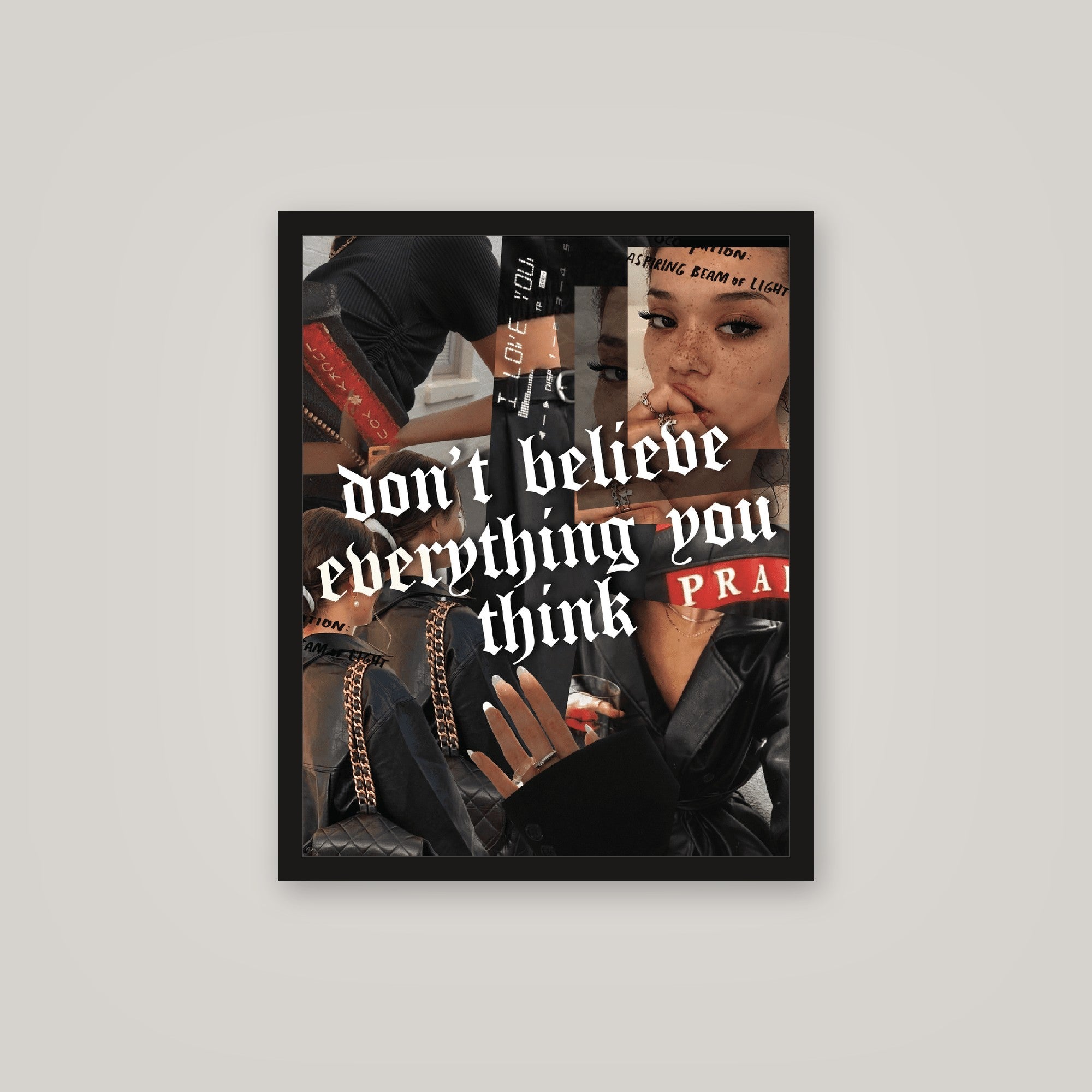 [auto-mockup] DONT BELIEVE ANYTHING POSTER - 16 x 20in.