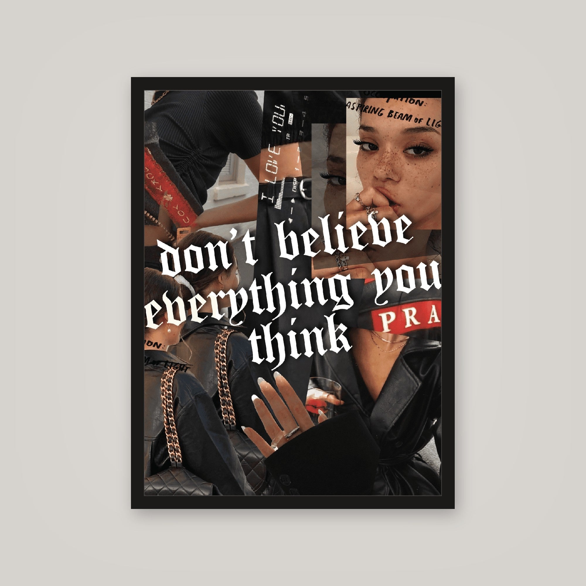 [auto-mockup] DONT BELIEVE ANYTHING POSTER - 18 x 24in.