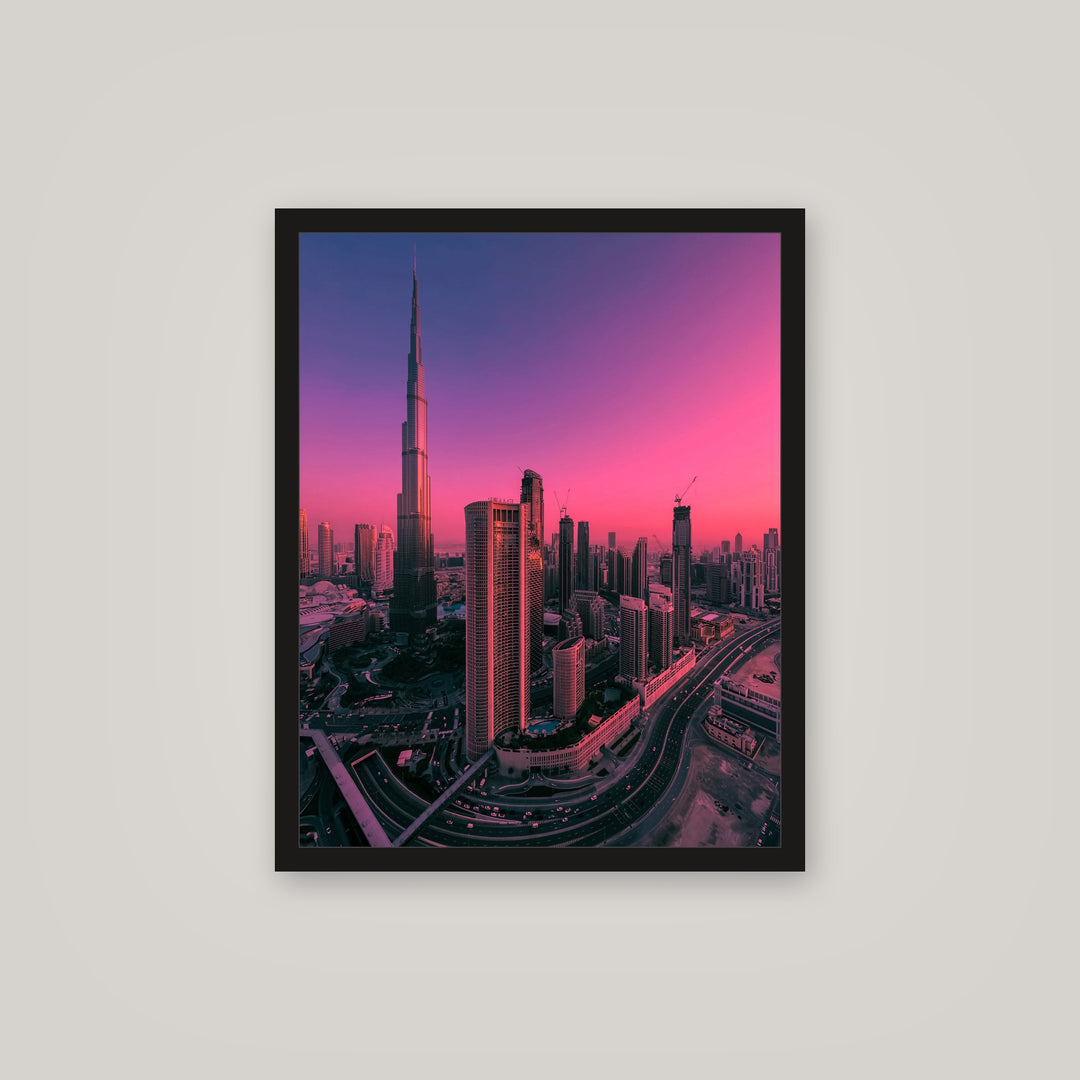 [auto-mockup] DUBAI SUNSET POSTER - 16 x 20 in.