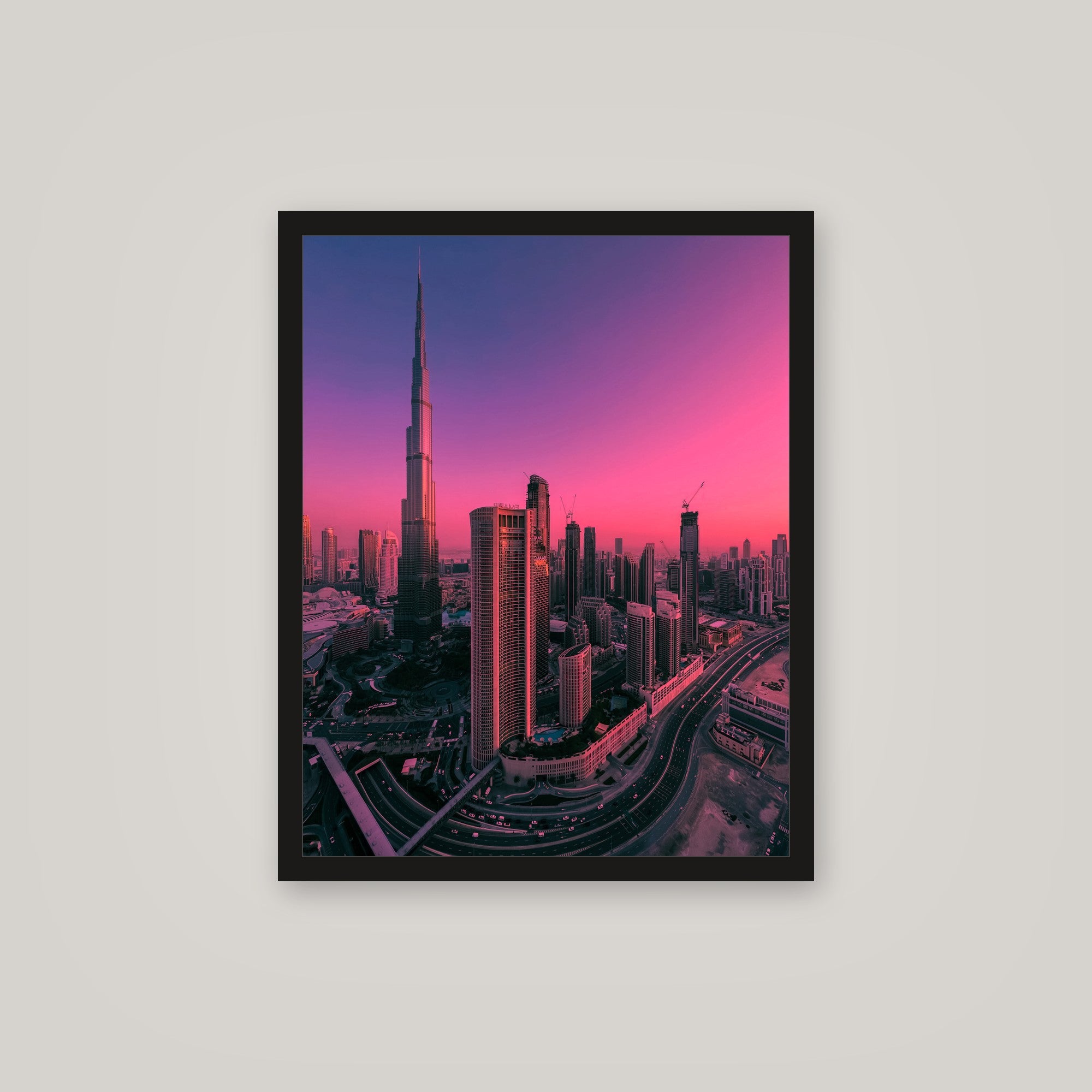 [auto-mockup] DUBAI SUNSET POSTER - 16 x 20 in.