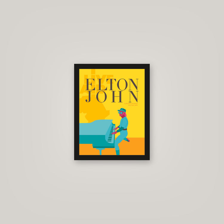 [auto-mockup] ELTON LIVE AID POSTER - 11 x 14in.