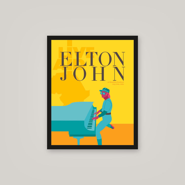 [auto-mockup] ELTON LIVE AID POSTER - 16 x 20in.