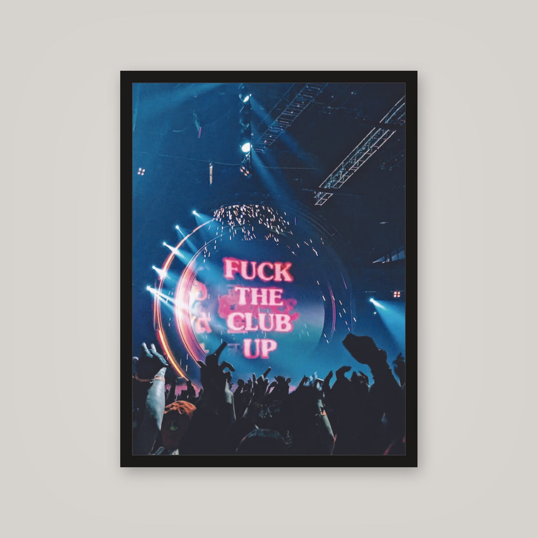[auto-mockup] F**CK THE CLUB UP POSTER - 18 x 24in.