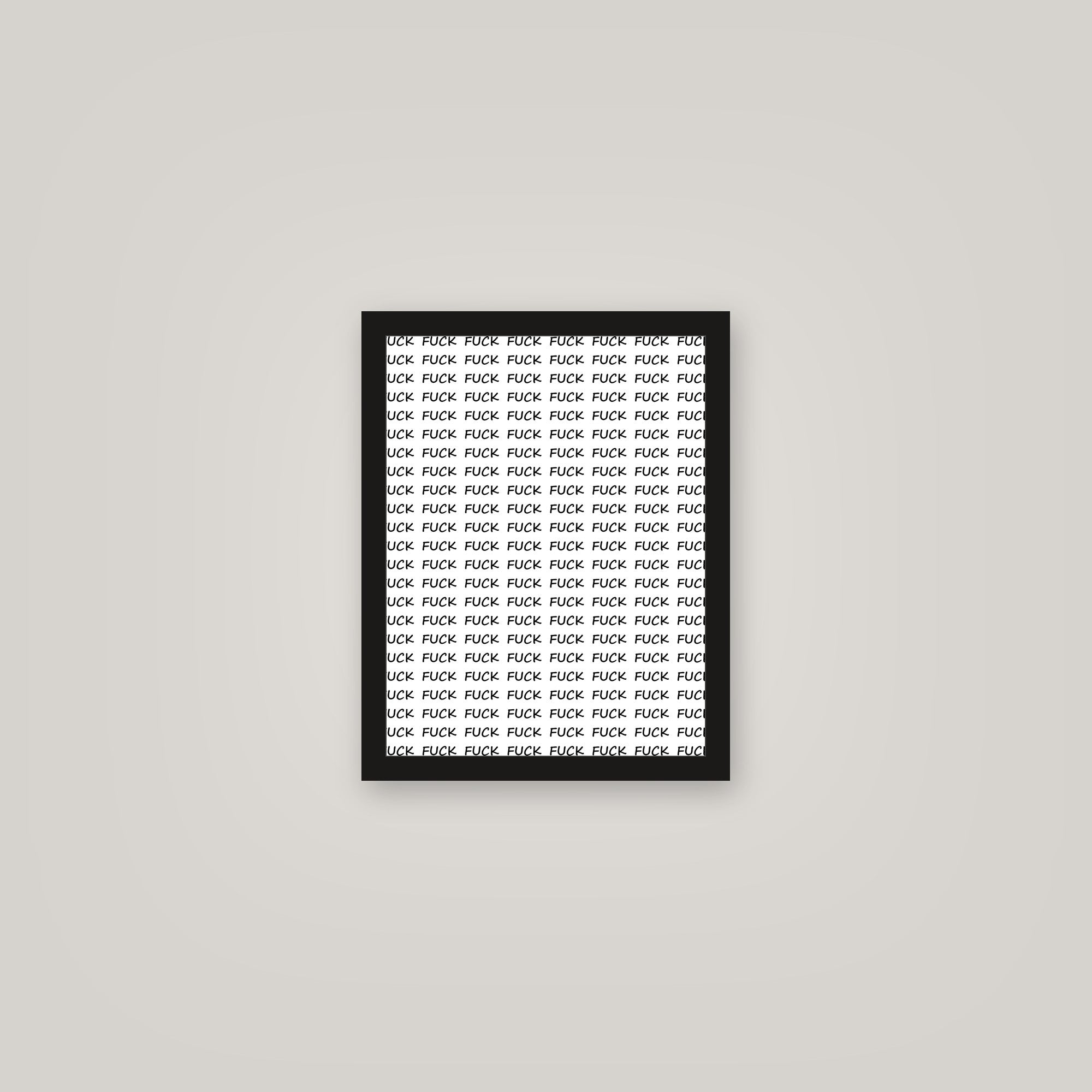 [auto-mockup] F*CK x100 POSTER - 11 x 14in.