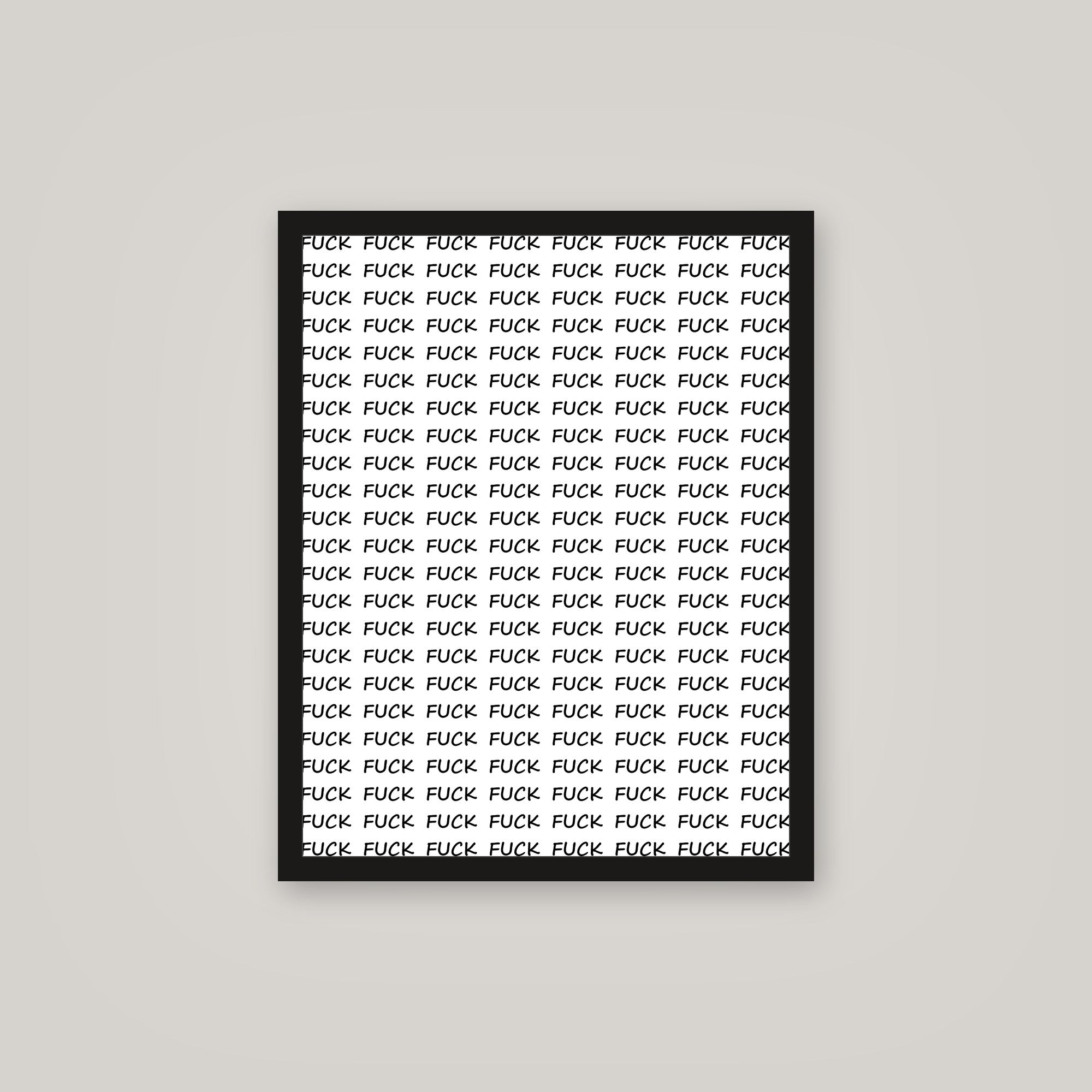 [auto-mockup] F*CK x100 POSTER - 16 x 20in.
