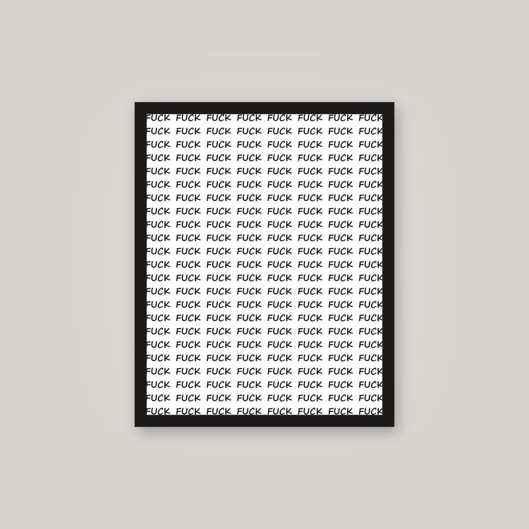 [auto-mockup] F*CK x100 POSTER - 16 x 20in.