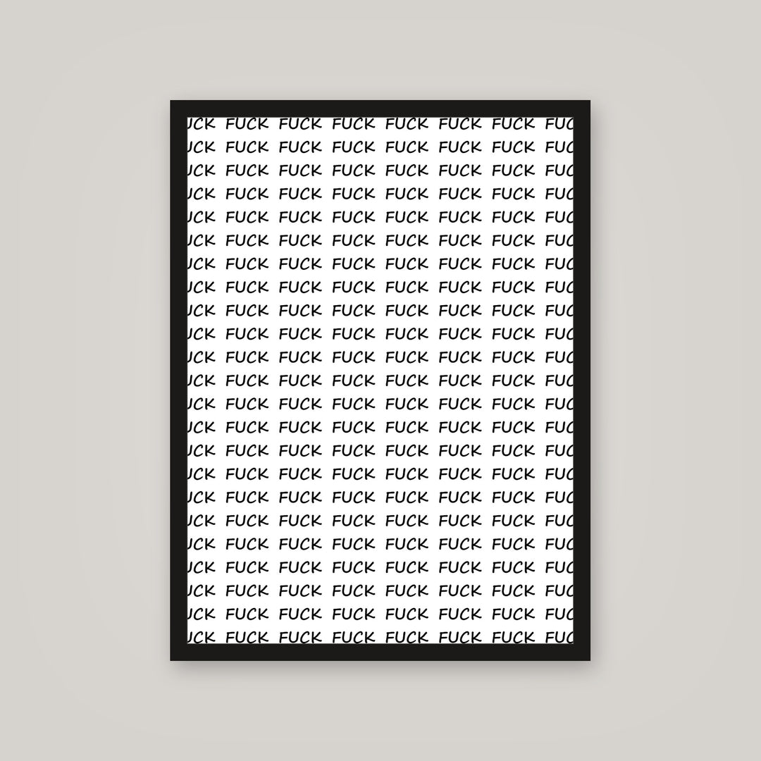 [auto-mockup] F*CK x100 POSTER - 18 x 24in.