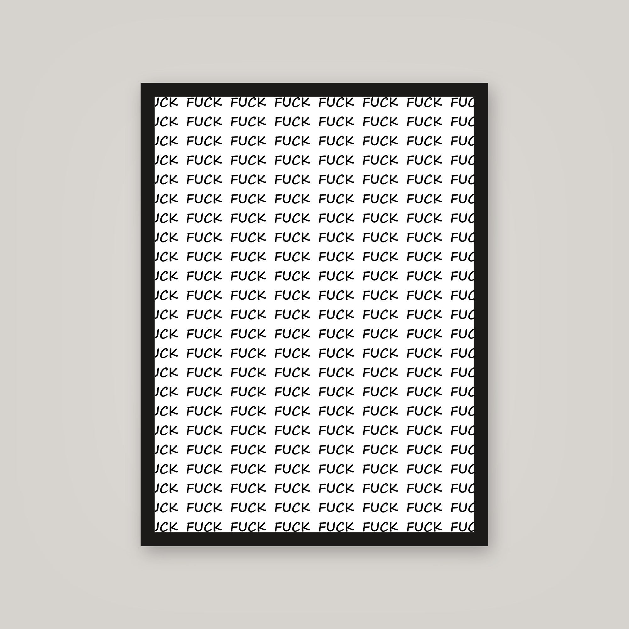 [auto-mockup] F*CK x100 POSTER - 18 x 24in.