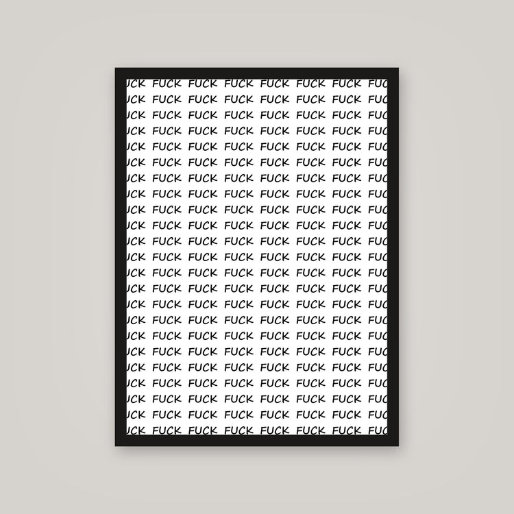 [auto-mockup] F*CK x100 POSTER - 18 x 24in.