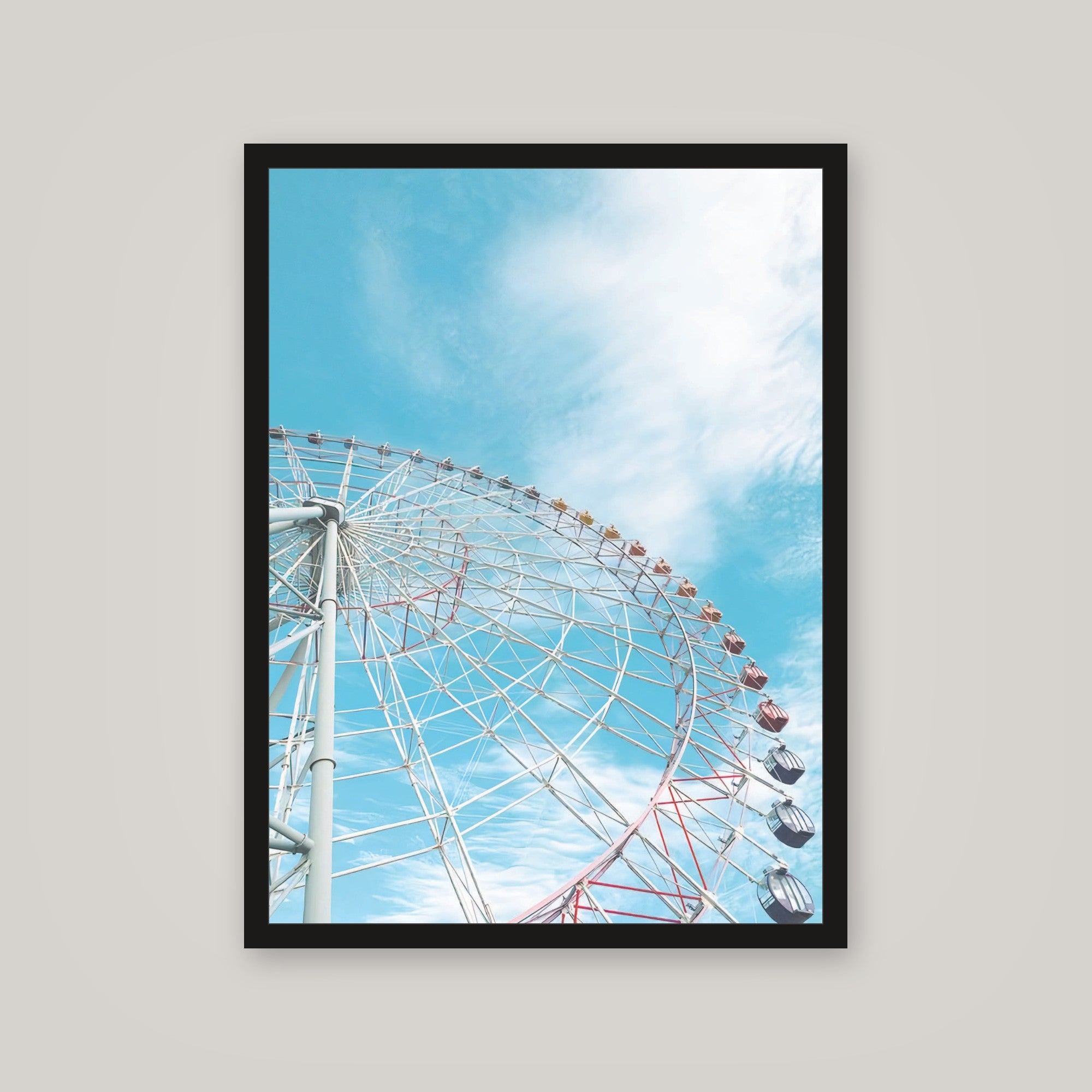 [auto-mockup] FERRIS WHEEL BLUE POSTER - 18 x 24in.