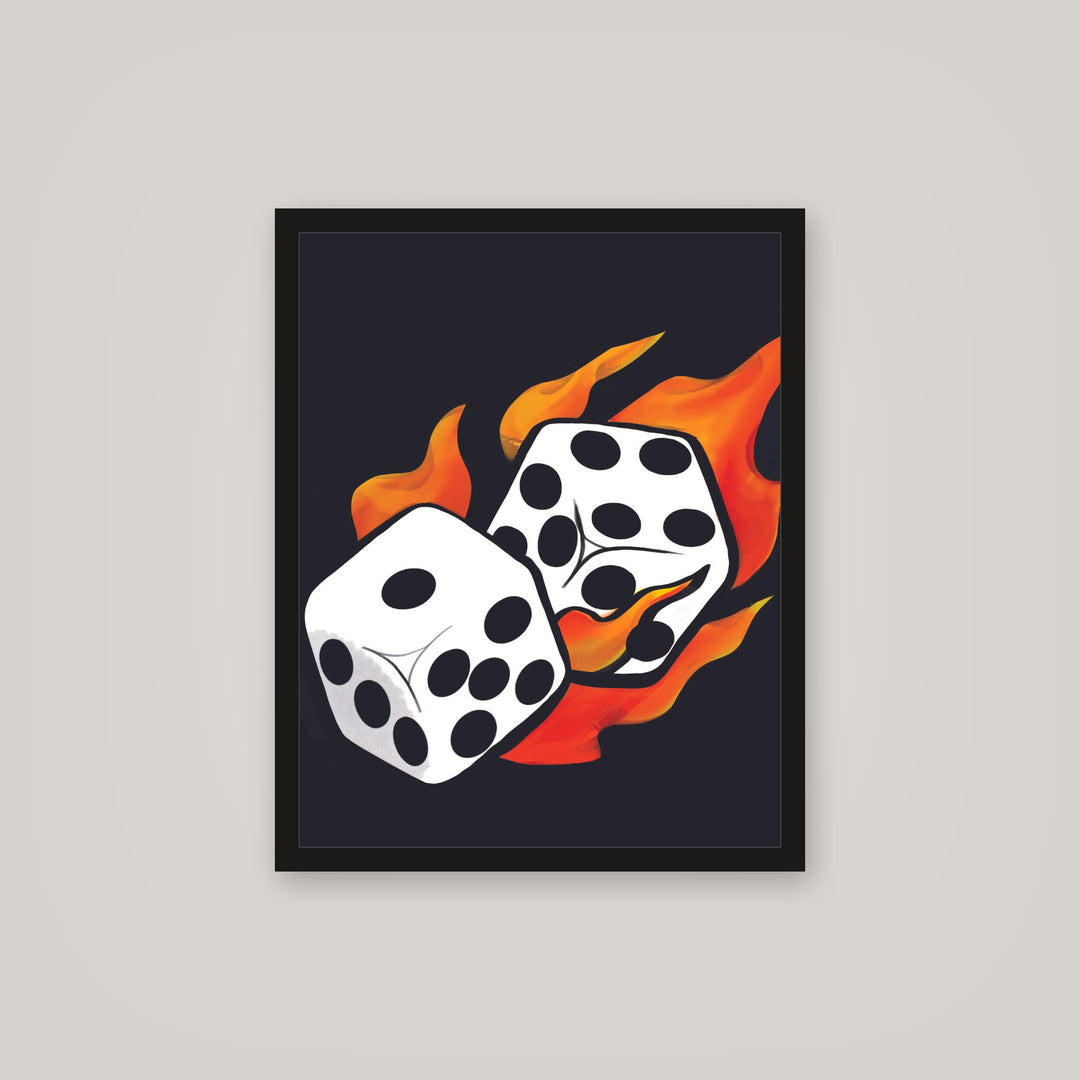 [auto-mockup] FIRE DICE POSTER - 16 x 20in.