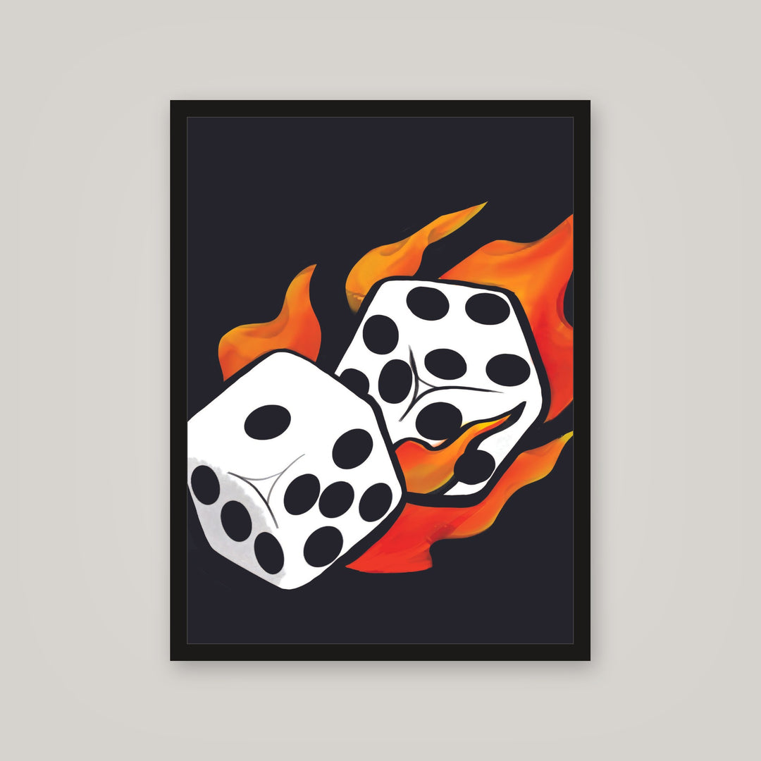 [auto-mockup] FIRE DICE POSTER - 18 x 24in.