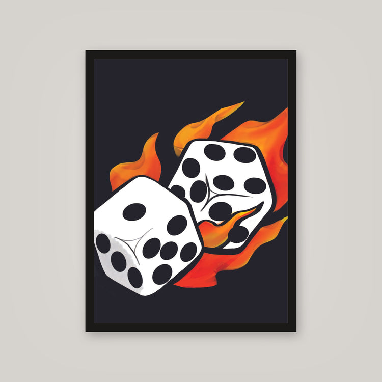 [auto-mockup] FIRE DICE POSTER - 18 x 24in.