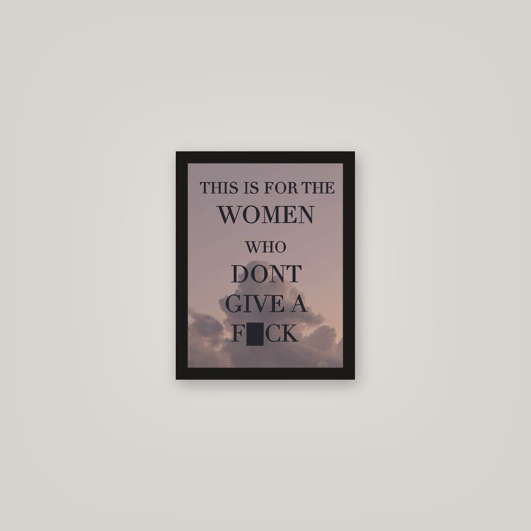 [auto-mockup] FOR THE WOMAN POSTER - 11 x 14in.