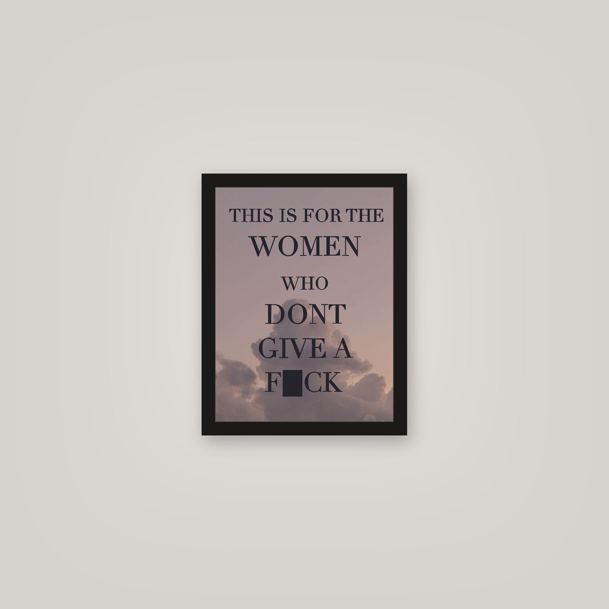 [auto-mockup] FOR THE WOMAN POSTER - 11 x 14in.