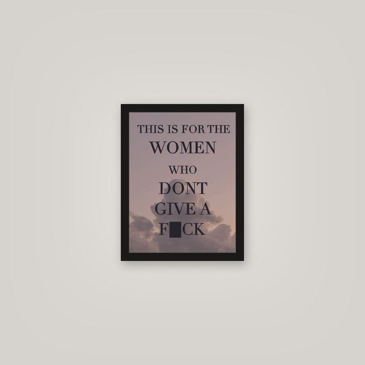 [auto-mockup] FOR THE WOMAN POSTER - 11 x 14in.