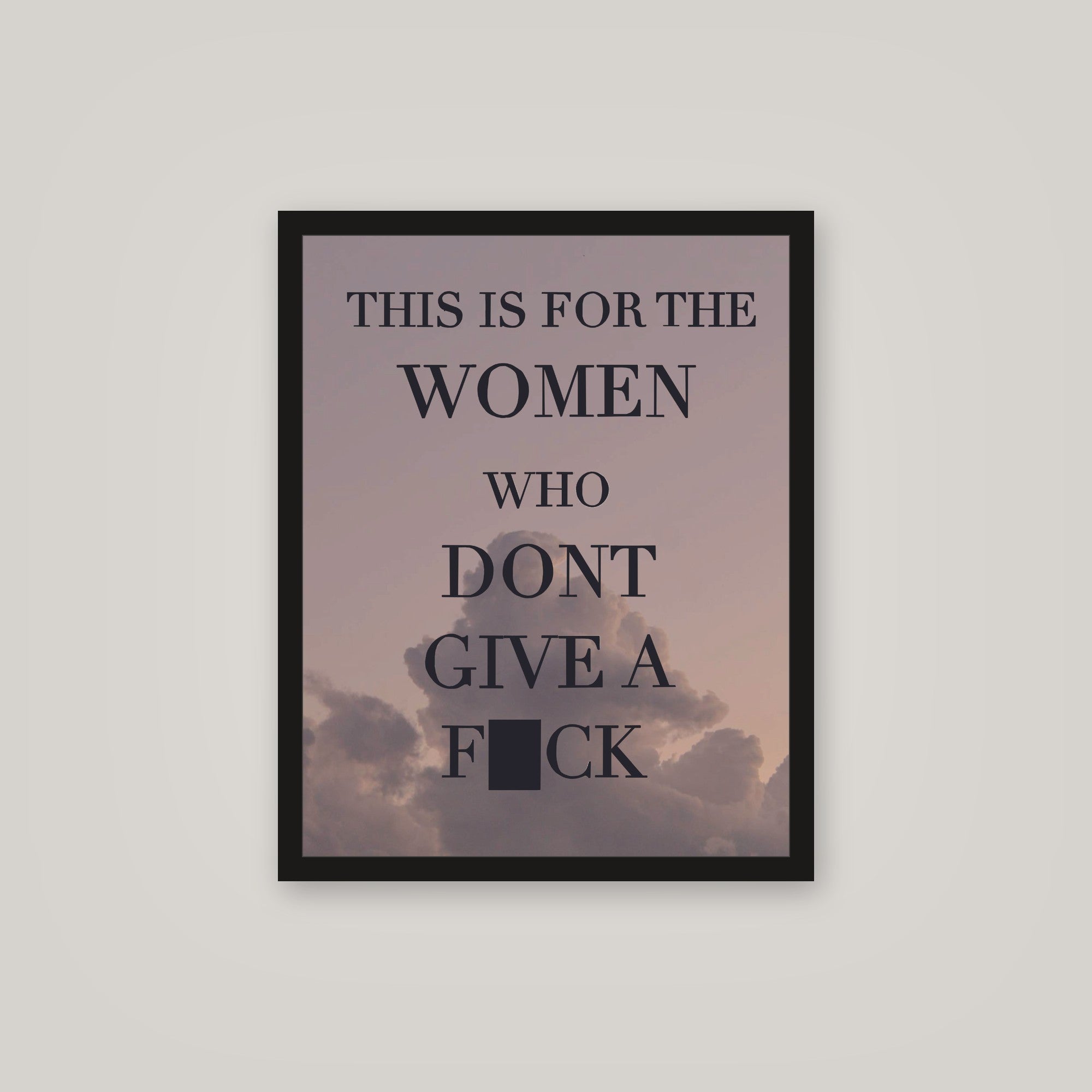[auto-mockup] FOR THE WOMAN POSTER - 16 x 20in.