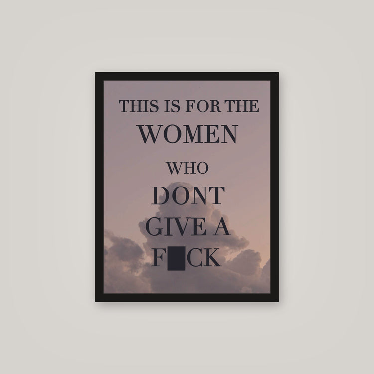 [auto-mockup] FOR THE WOMAN POSTER - 16 x 20in.