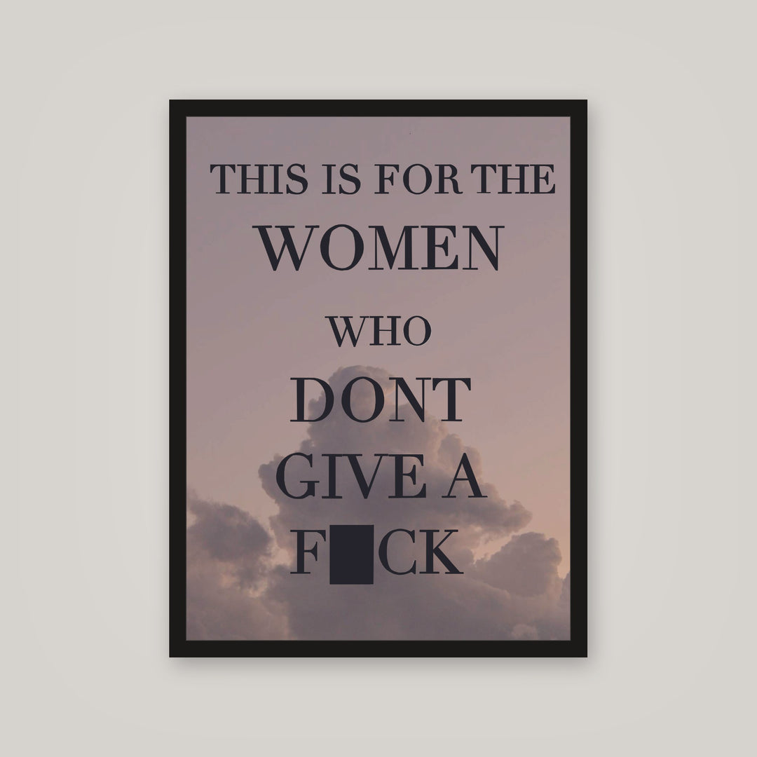 [auto-mockup] FOR THE WOMAN POSTER - 18 x 24in.