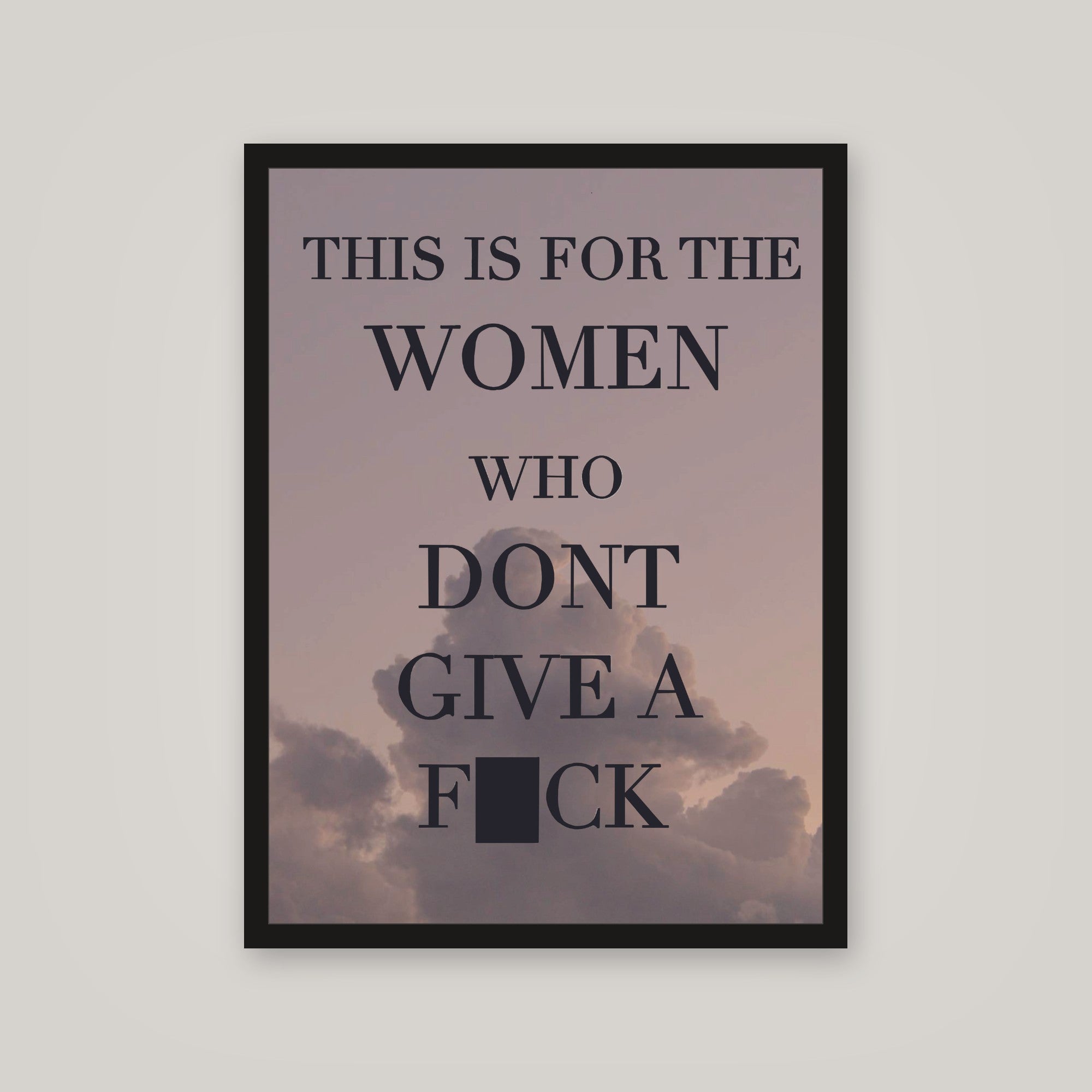 [auto-mockup] FOR THE WOMAN POSTER - 18 x 24in.
