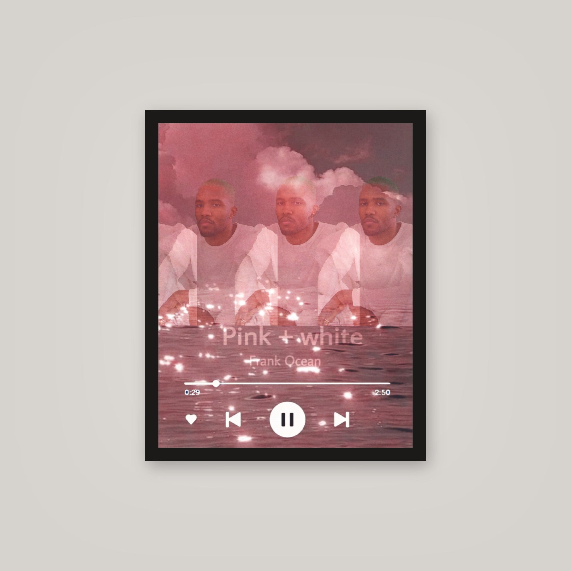 [auto-mockup] FRANK PINK WHITE POSTER - 16 x 20in.