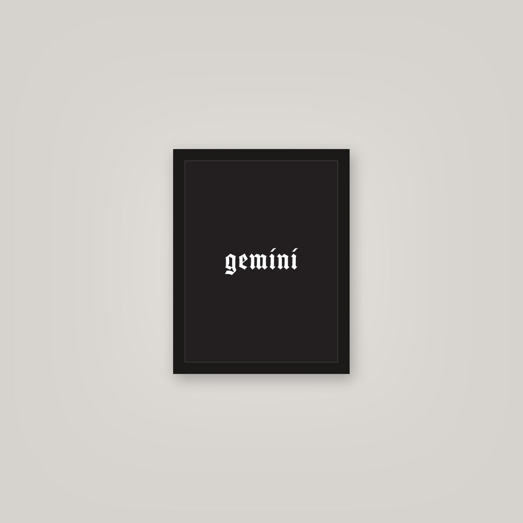 [auto-mockup] GEMINI POSTER IN MULTIPLE COLORS - 11 x 14in.