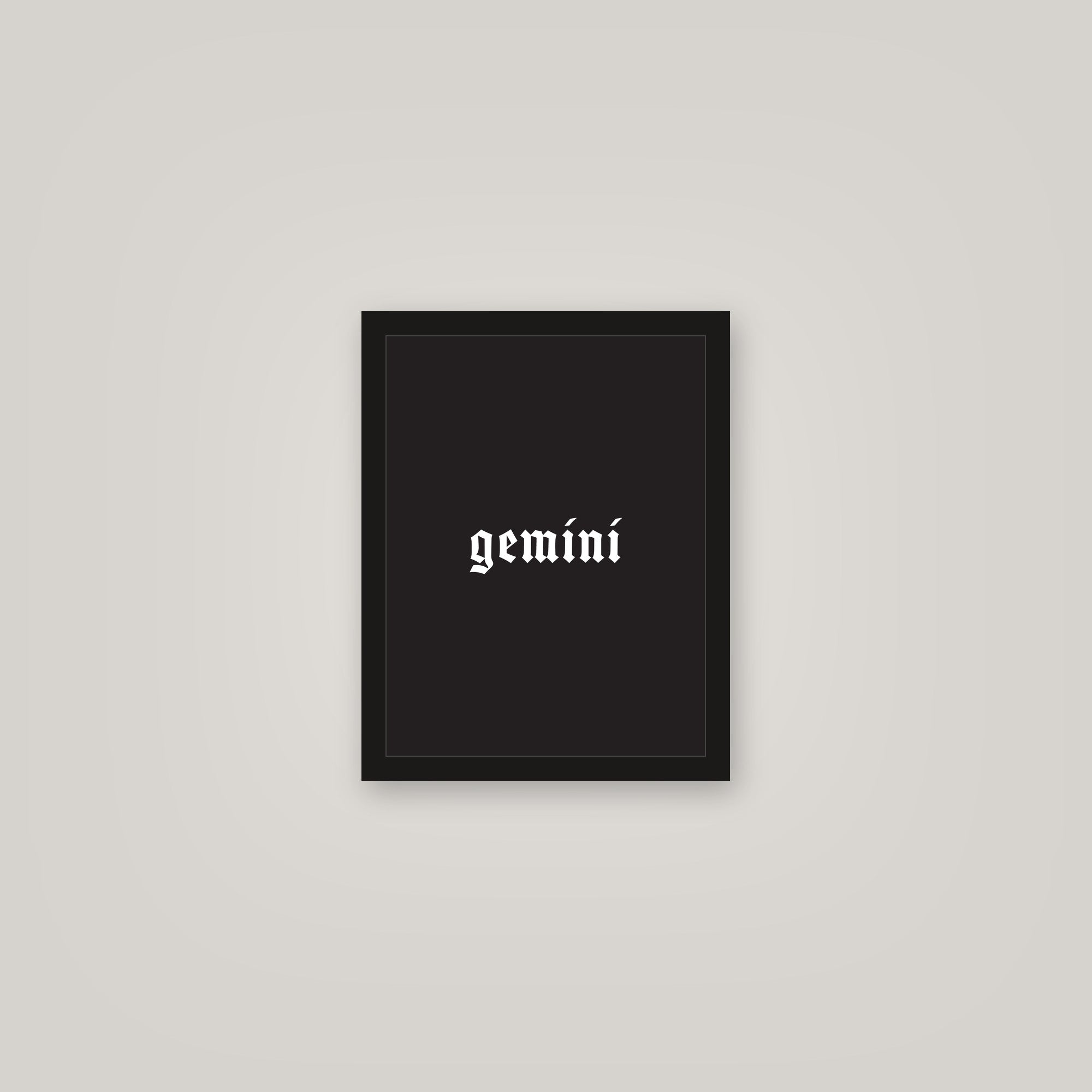 [auto-mockup] GEMINI POSTER IN MULTIPLE COLORS - 11 x 14in.