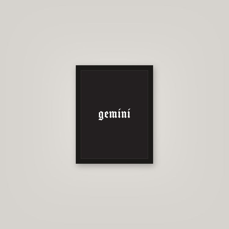 [auto-mockup] GEMINI POSTER IN MULTIPLE COLORS - 11 x 14in.