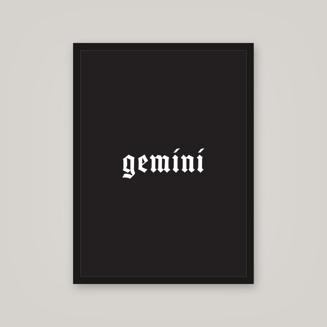 [auto-mockup] GEMINI POSTER IN MULTIPLE COLORS - 18 x 24in.