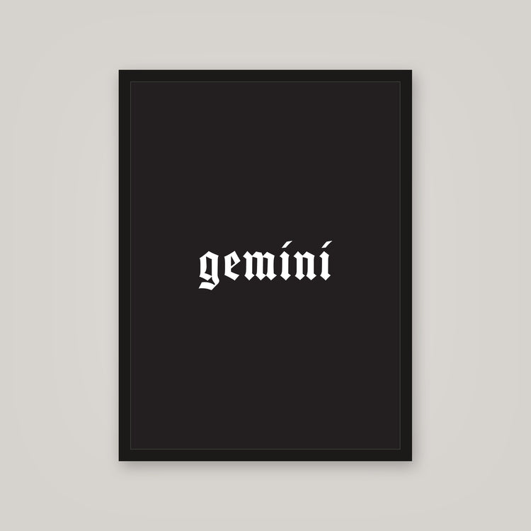 [auto-mockup] GEMINI POSTER IN MULTIPLE COLORS - 18 x 24in.
