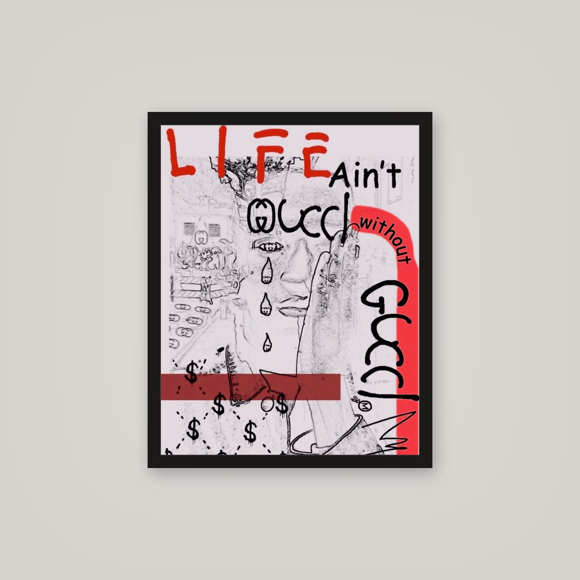 [auto-mockup] GG GANG POSTER IN ALL COLORS - 16 x 20in.