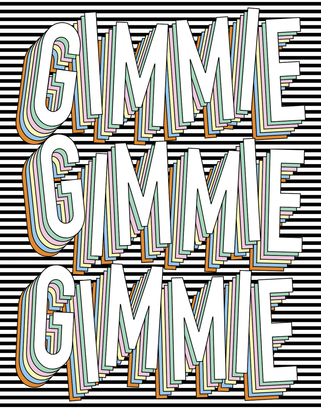 GIMMIE MORE POSTER - PosterFi