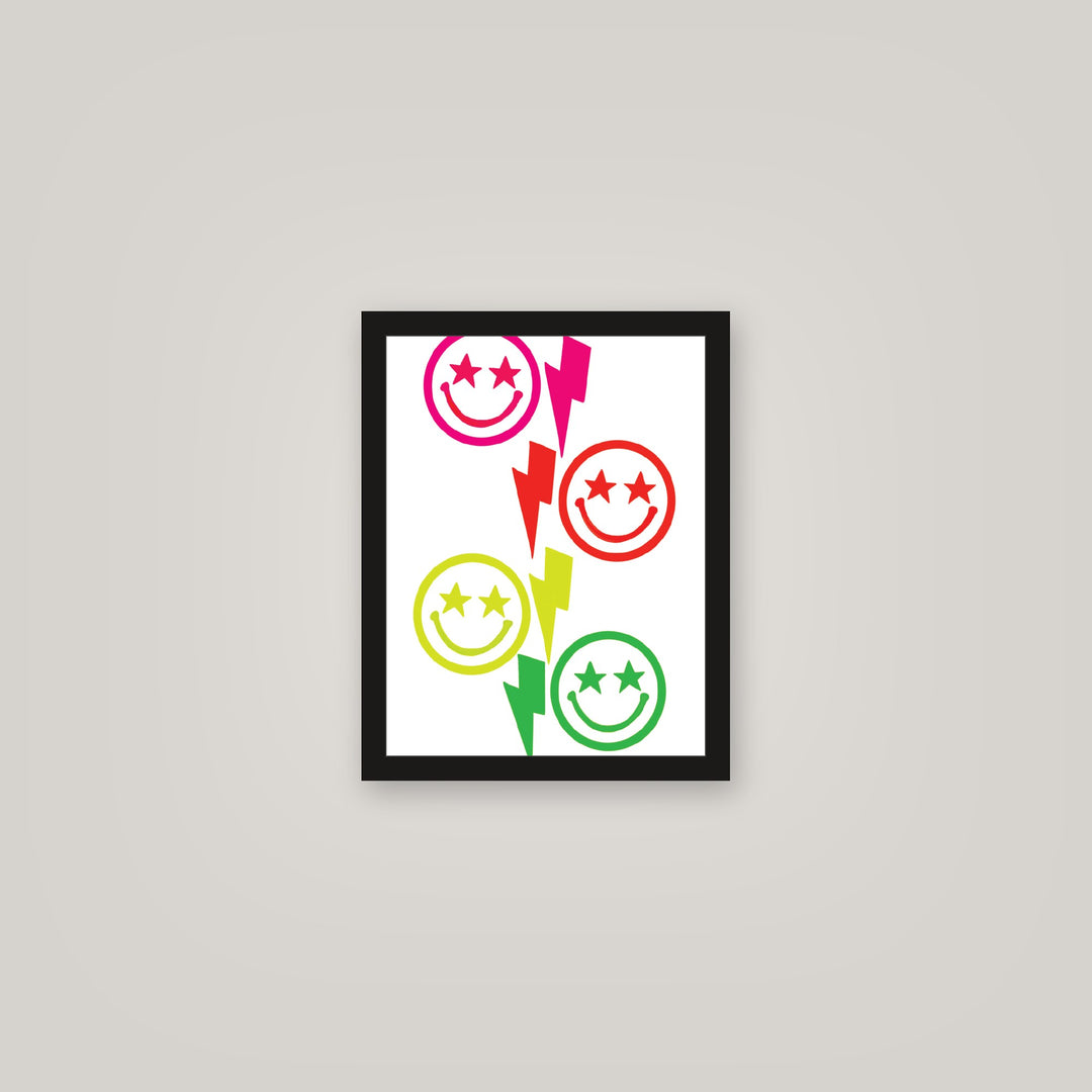 [auto-mockup] GLOWING BOLTS POSTER 2 COLORS - 11 x 14in.