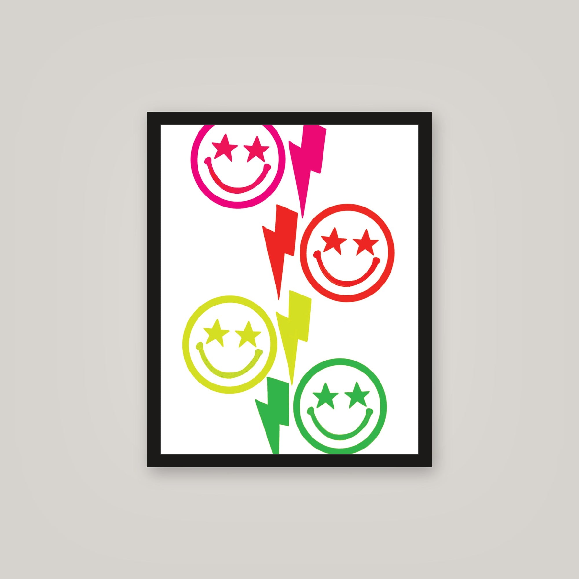 [auto-mockup] GLOWING BOLTS POSTER 2 COLORS - 16 x 20in.