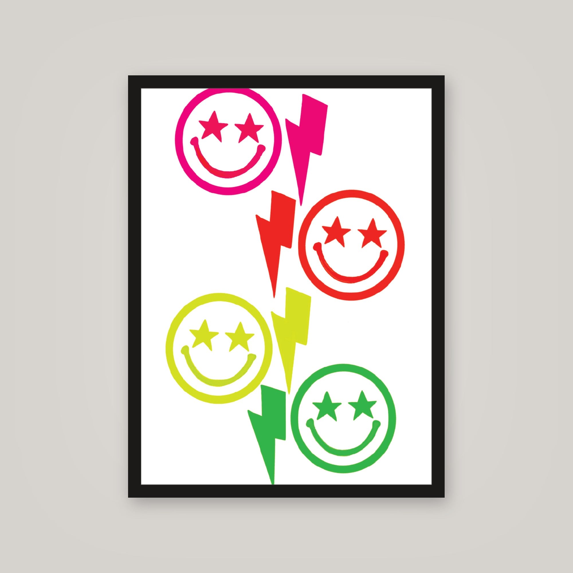[auto-mockup] GLOWING BOLTS POSTER 2 COLORS - 18 x 24in.
