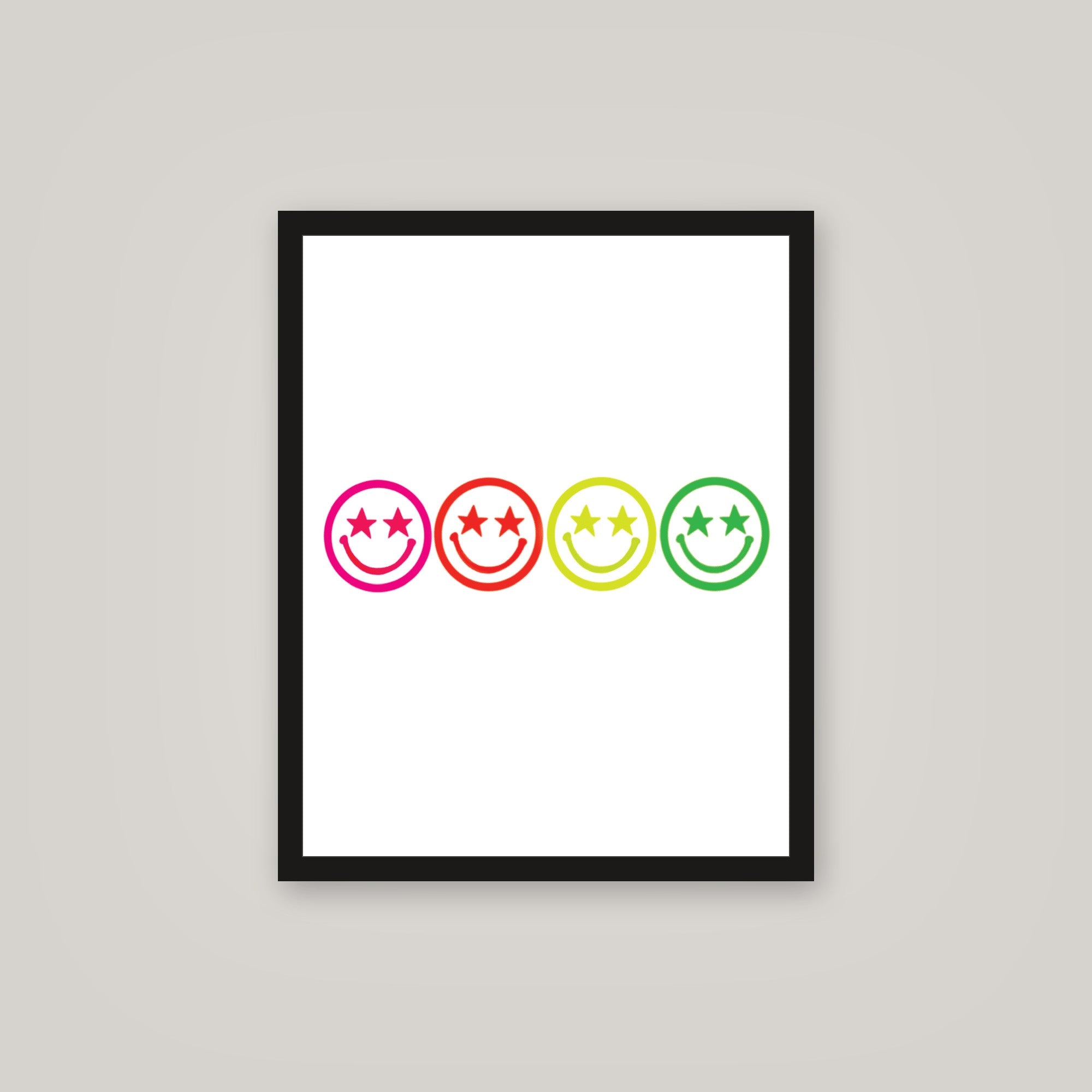 [auto-mockup] GLOWING FACE STARS POSTER 2 COLORS - 16 x 20in.