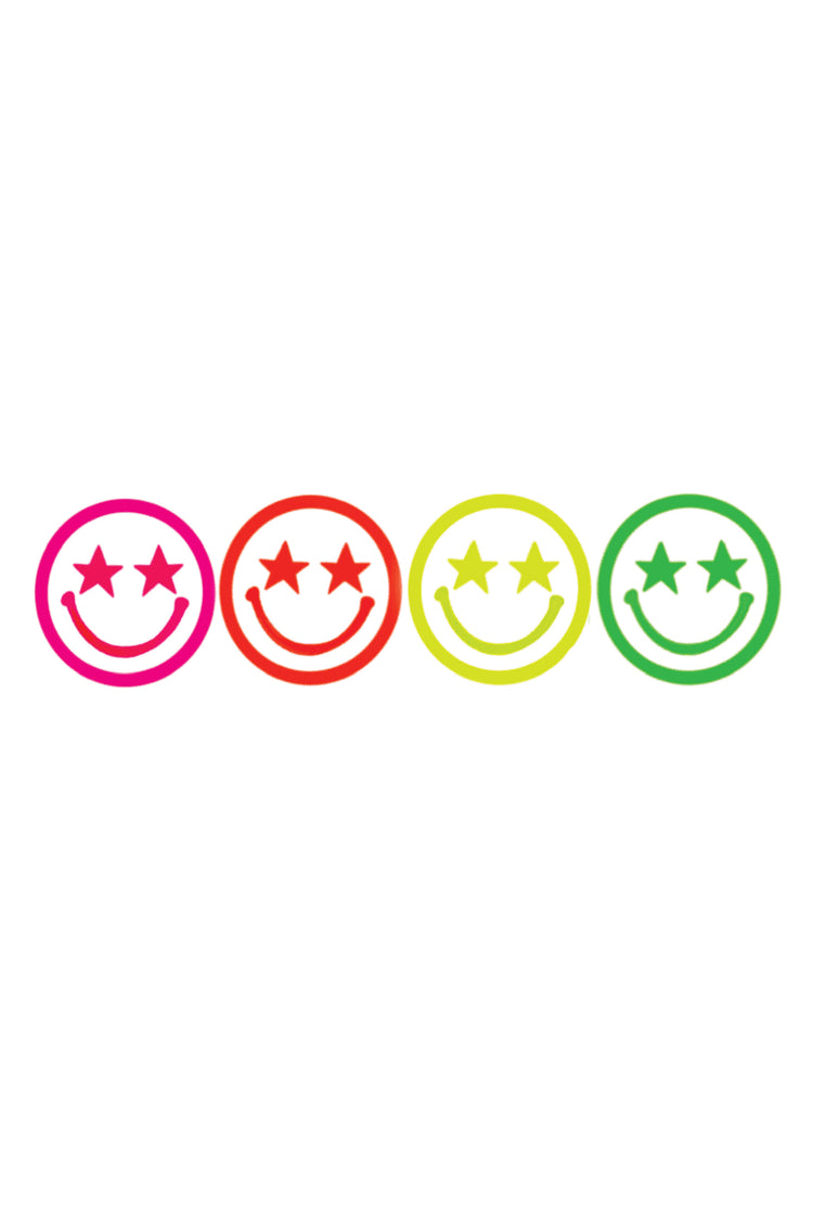 GLOWING FACE STARS POSTER 2 COLORS - PosterFi