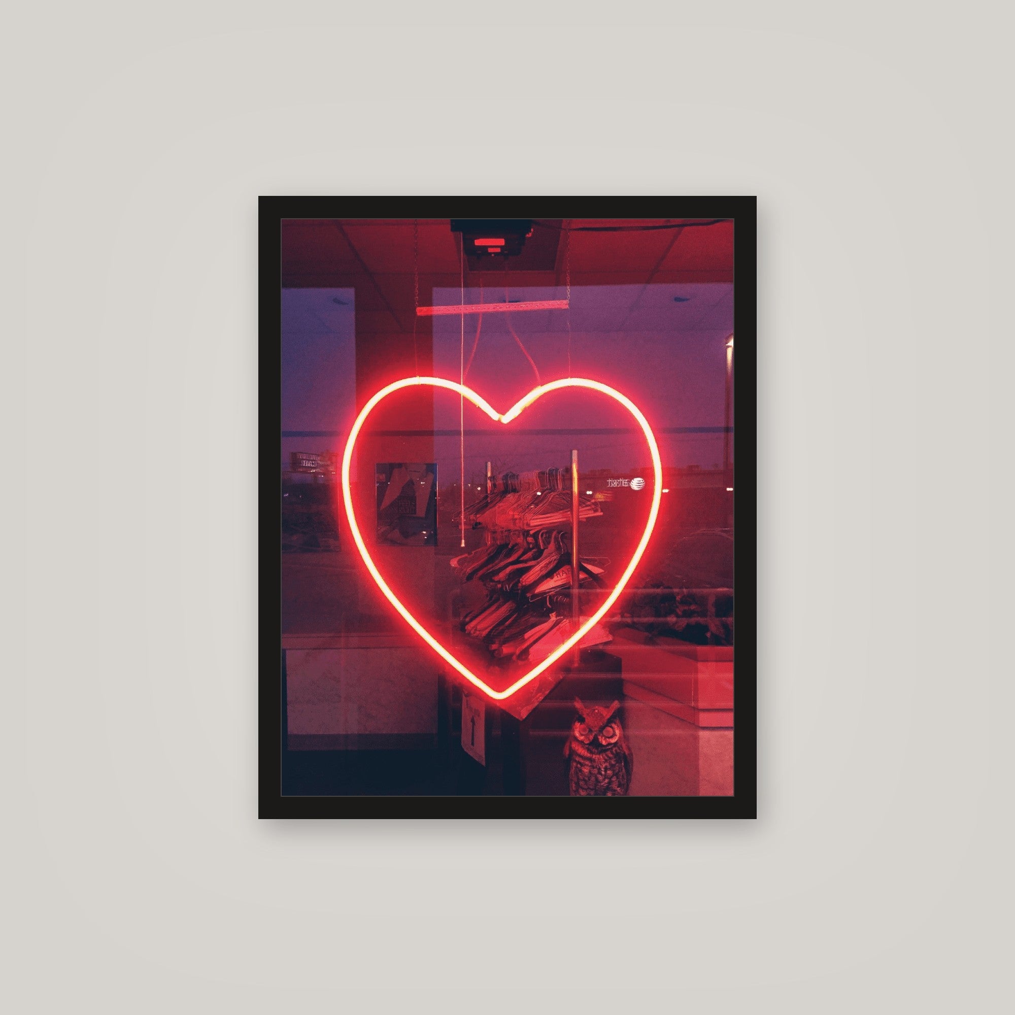 [auto-mockup] GLOWING HEART POSTER - 16 x 20in.