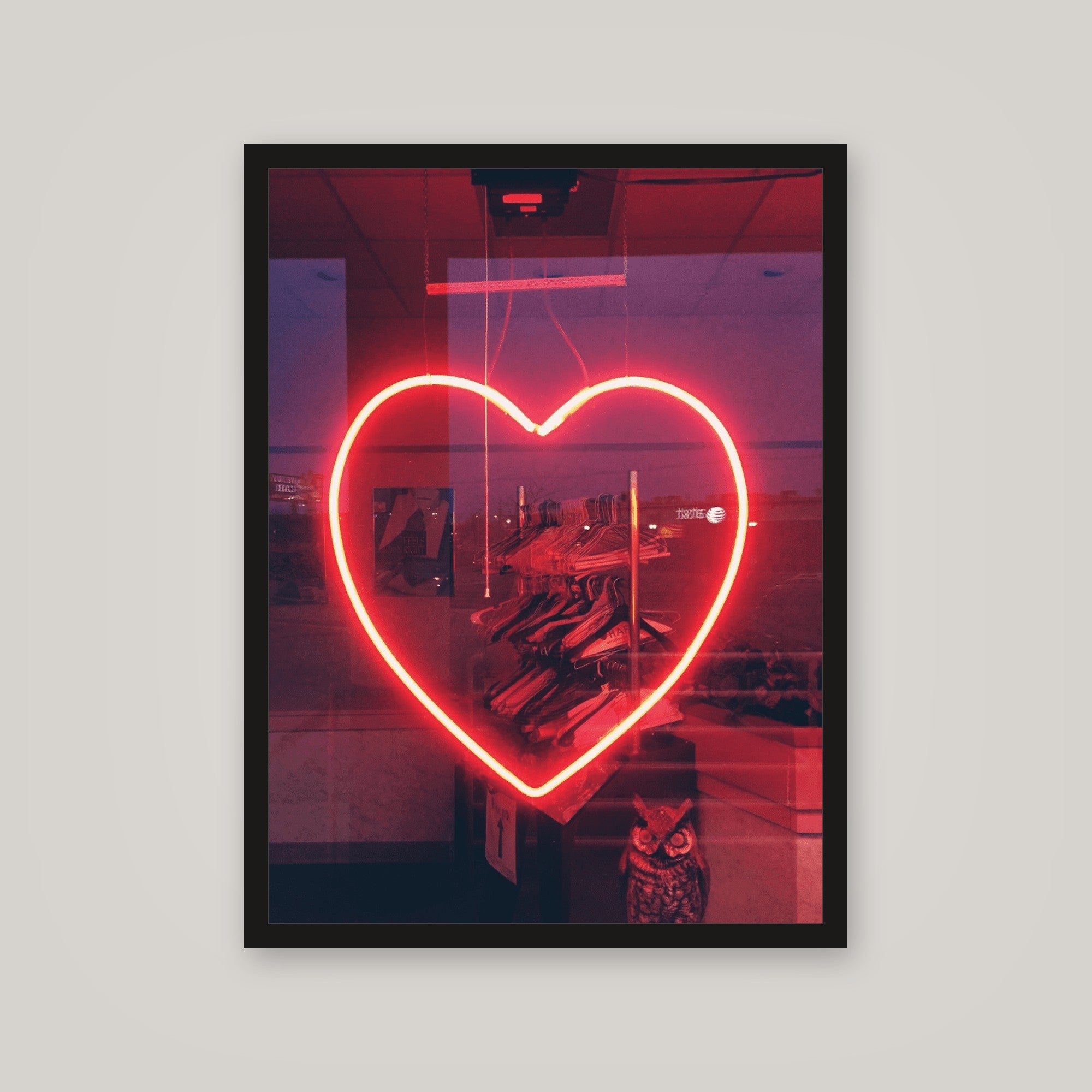 [auto-mockup] GLOWING HEART POSTER - 18 x 24in.