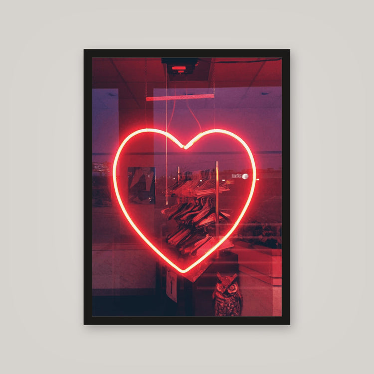 [auto-mockup] GLOWING HEART POSTER - 18 x 24in.