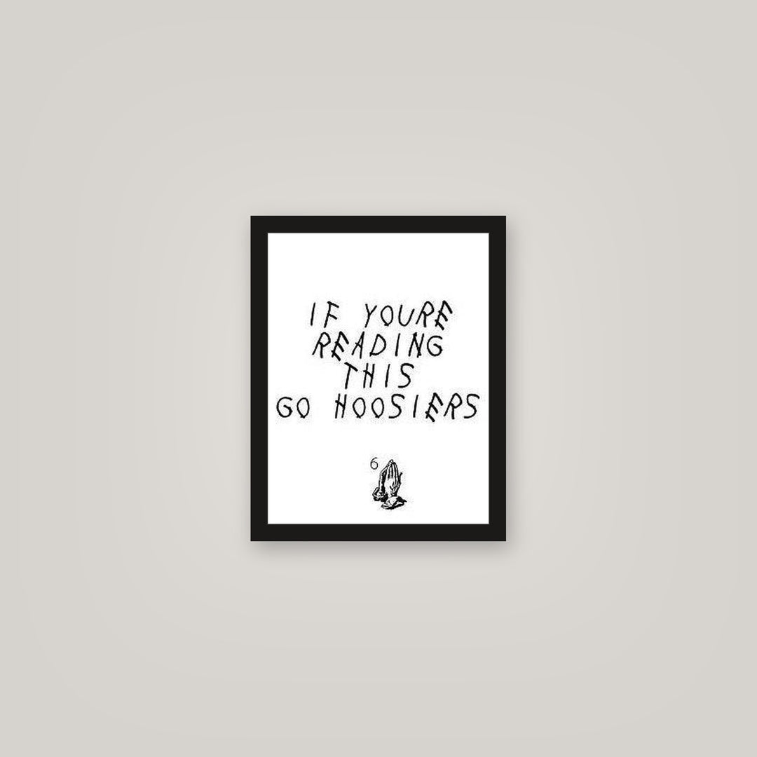 [auto-mockup] GO HOOSIERS POSTER - 11 x 14in.