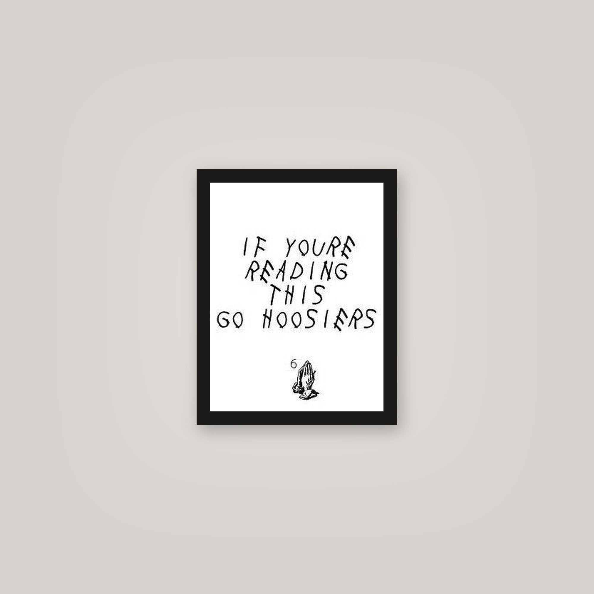 [auto-mockup] GO HOOSIERS POSTER - 11 x 14in.