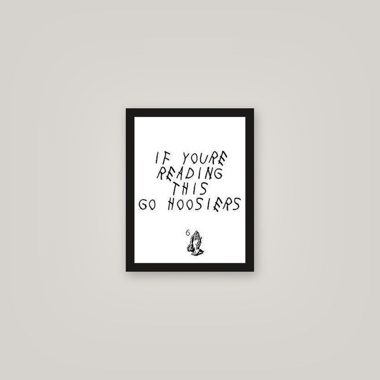 [auto-mockup] GO HOOSIERS POSTER - 11 x 14in.