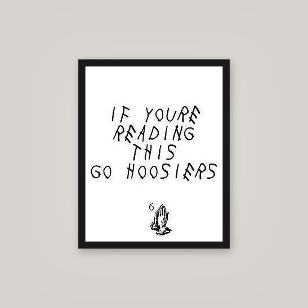 [auto-mockup] GO HOOSIERS POSTER - 16 x 20in.