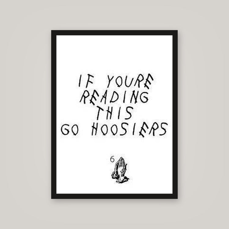 [auto-mockup] GO HOOSIERS POSTER - 18 x 24in.