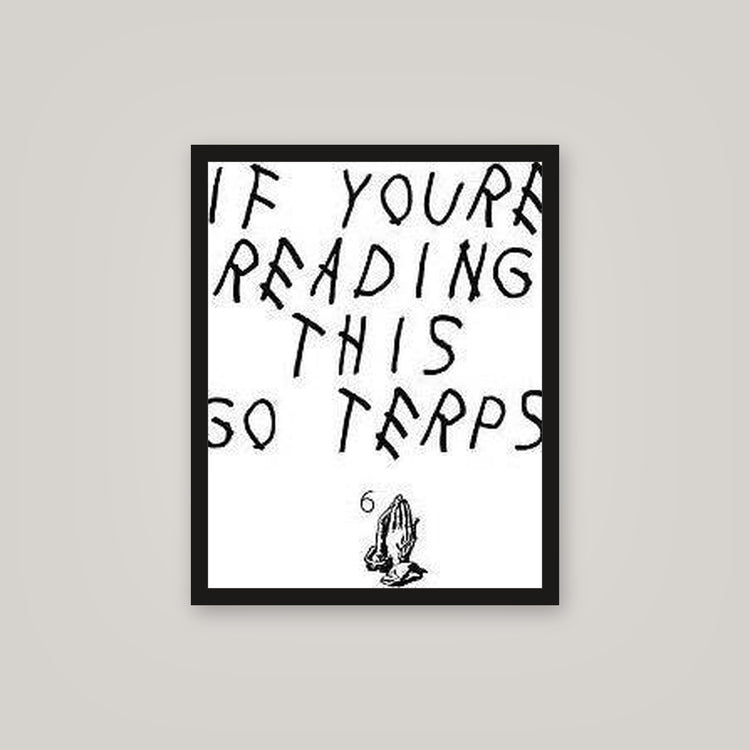[auto-mockup] GO TERPS POSTER - 16 x 20in.