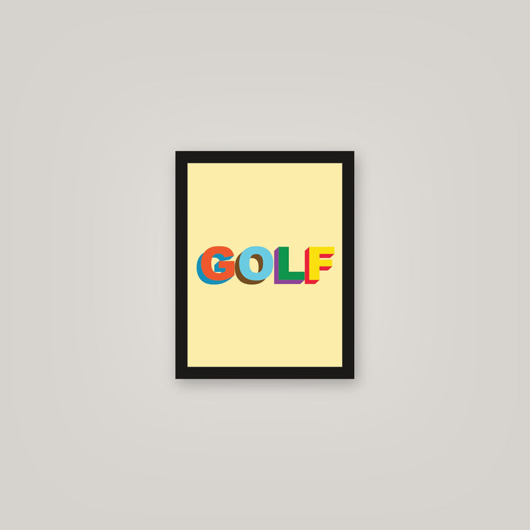 [auto-mockup] GOLF POSTER - 11 x 14in.