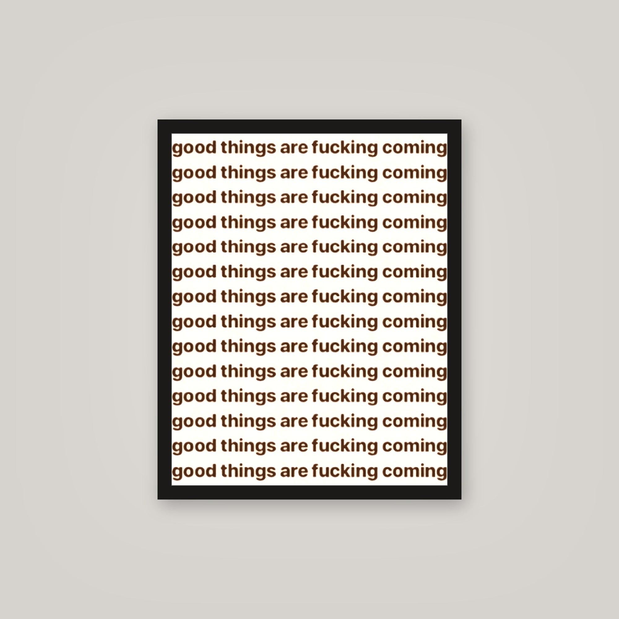 [auto-mockup] GOOD THINGS POSTER - 16 x 20in.