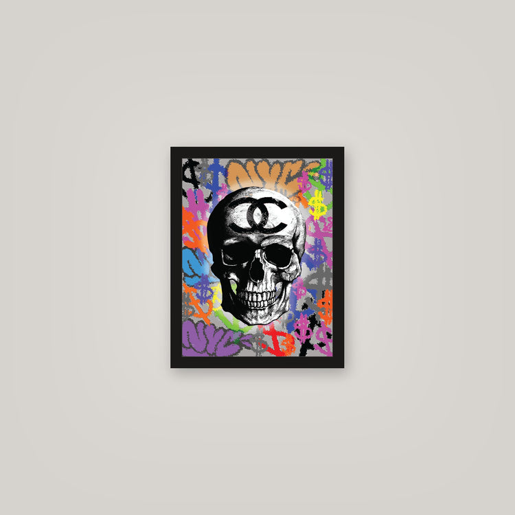 [auto-mockup] GRAFFITI SKULL POSTER - 11 x 14in.